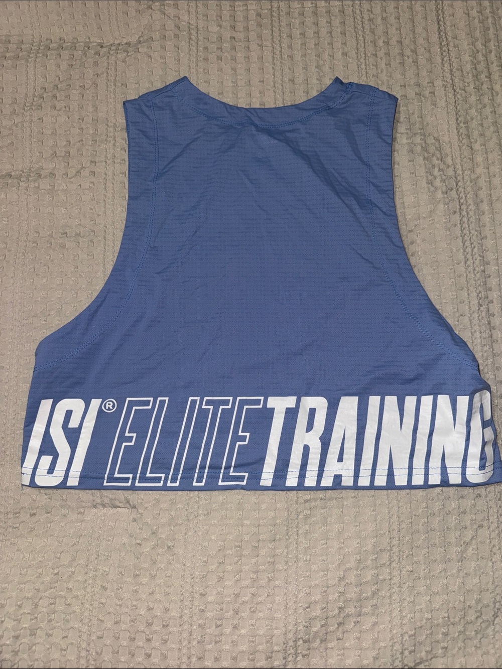 ISI Elite Training Blue Women's Crop Tank
